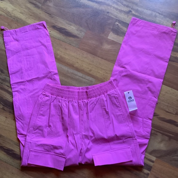 New Mono B pink pull on cargo style pants - Picture 5 of 9